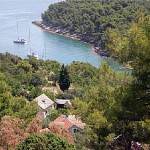 cove of Solta island where villa is situated